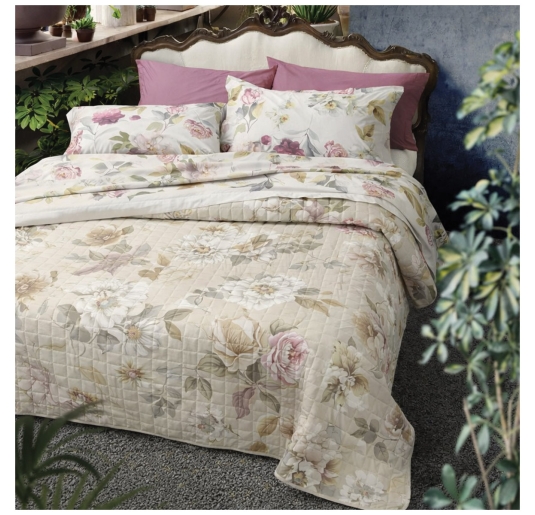 Quilted bedspread double bed - Peony - Gabel