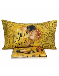 Set lenzuola matrimoniale stampa digitale - Klimt Il bacio - I Love Sleeping