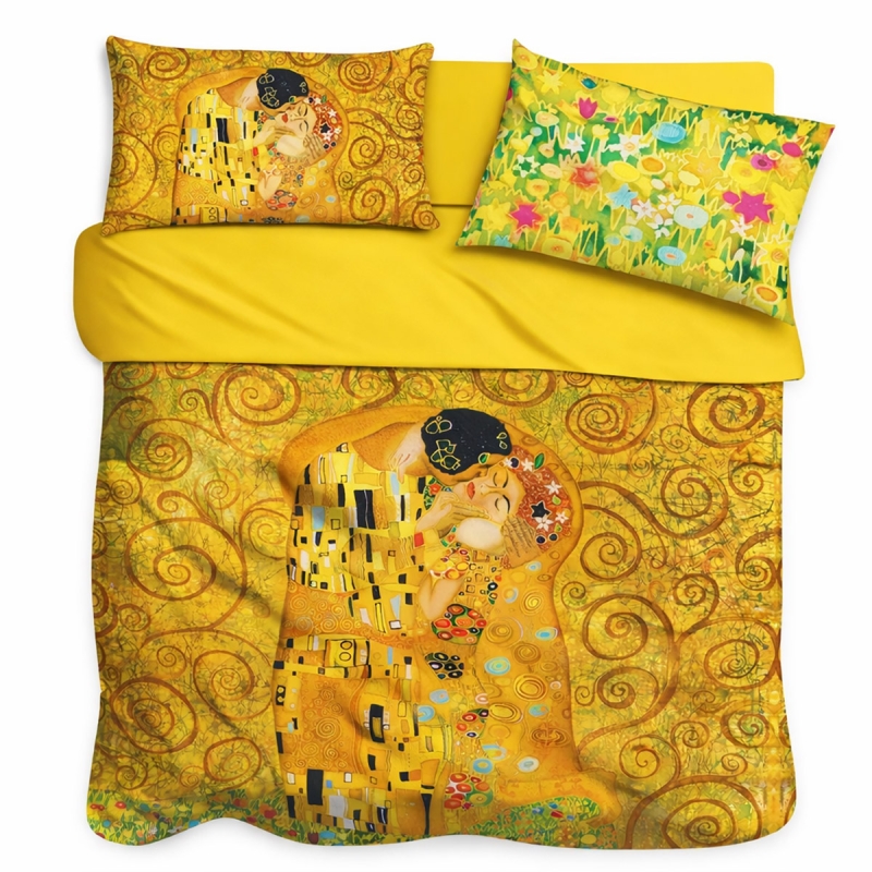 Double bed sheet set with digital...