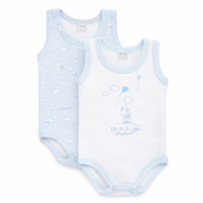 Baby bodysuit breathable cotton with snap closure at crotch