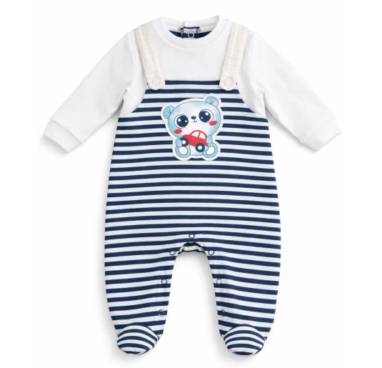 Cotton onesie with Teddy Bear Dodipetto 26204BL