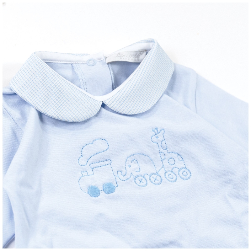 Baby cotton jersey sleepsuit with...