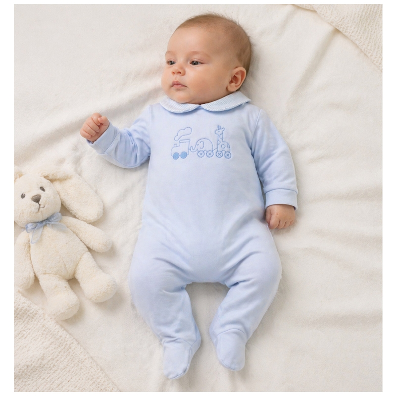 Tutina neonato in cotone jersey con...