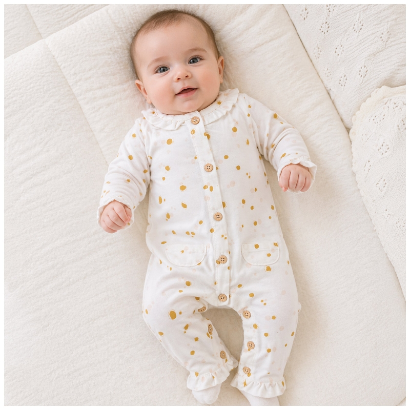 Baby girl onesie cotton jersey -...