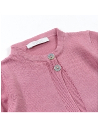 Baby girl cotton tricot cardigan soft long sleeves