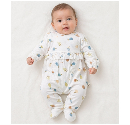 Tutina neonata in jersey di Bamboo - Fruttiny C00039 - Coccode' 2