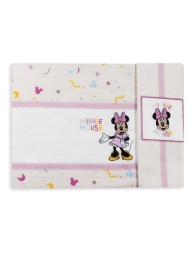 Minnie Mouse cradle pram sheet set pure cotton with pillowcase and fitted sheet