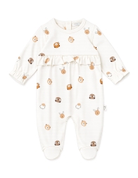 Baby girl bamboo jersey sleepsuit – Amici Caramel – Coccode’