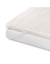 Topper memory matrimoniale 6 cm Caleffi in viscolattice su materasso letto