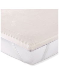 Topper memory matrimoniale 6 cm Caleffi in viscolattice su materasso