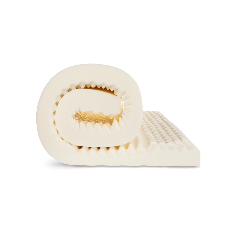 Memory foam double topper with 7-zone contoured surface detail