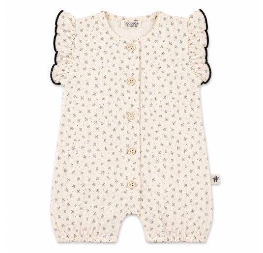 Baby girl romper organic cotton patterned Coccode Firenze