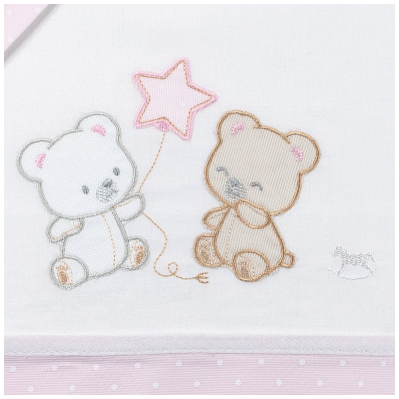 Cradle and Pram Sheets Set - Teddy...