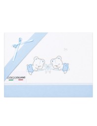 Set lenzuola per culletta e carrozzina - Orsetti con Fiocco - Mio Piccolo LC13308