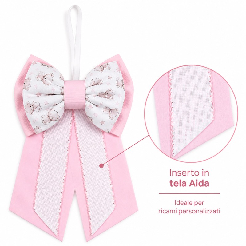 Birth bow with aida cloth to...
