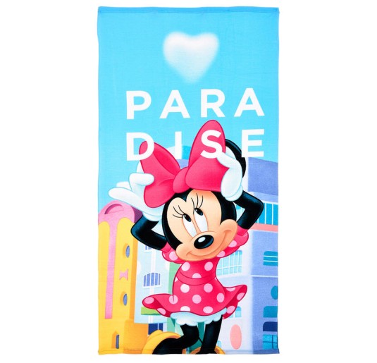 Girls’ FastDry terry beach towel – Minnie Paradise – Disney