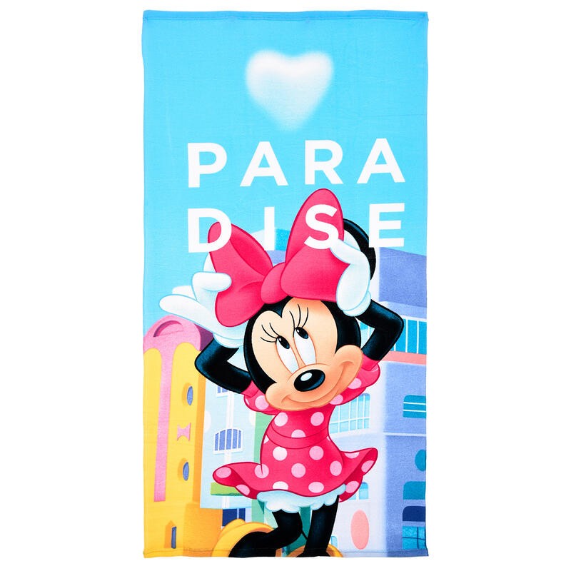 Girls’ FastDry terry beach towel – Minnie Paradise – Disney