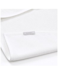 baby triangle hooded towel cotton terry 70x70 with hood and bee embroidery