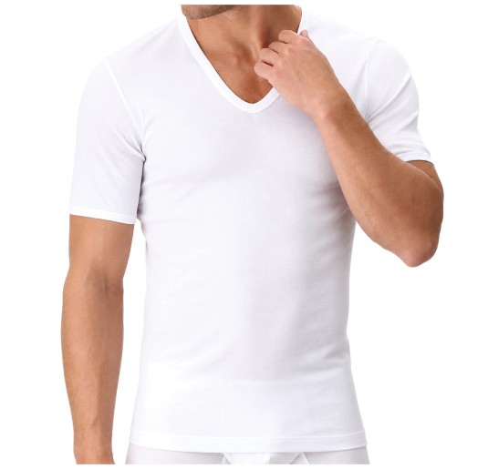 Men’s V-neck T-shirt in lisle cotton – VPRT00008 – Perofil