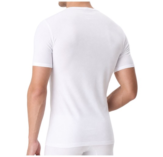 Men’s V-neck T-shirt in lisle cotton – VPRT00008 – Perofil 2