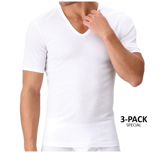 3-Pack of V-neck deep t-shirt filoscozia by Perofil...