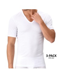 Set di 3 T-shirt uomo Collo V in filo di scozia - VPRT00008/3 - Perofil