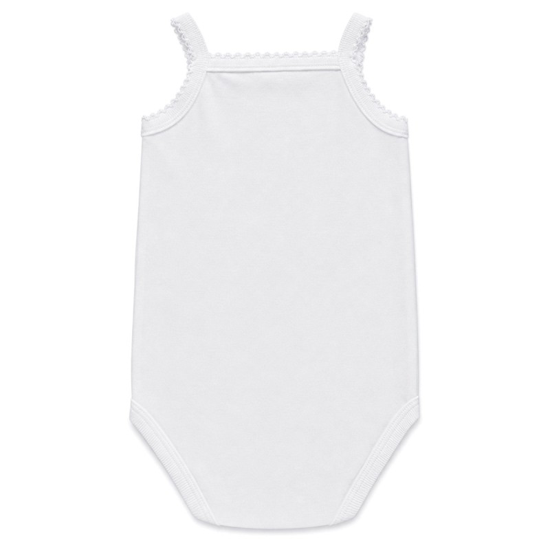 Baby girl 100% cotton Oeko-Tex bodysuit thin strap model