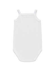 Body neonata cotone 100% Oeko-Tex modello spallina sottile