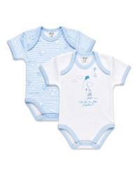 ody neonato cotone mezza manica OEKO-TEX Ellepi set 2 pezzi