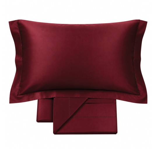 Double bed sheet set in pure cotton sateen with O.G. –...