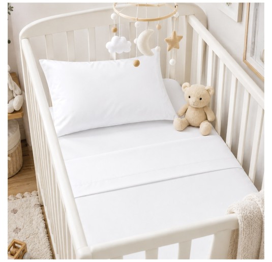 Monocolore baby - Set lenzuola culla lettino Corredo Italiano® 2