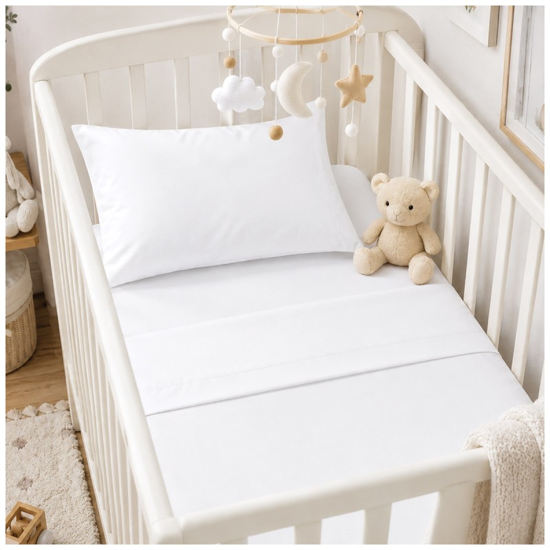 Solid color pure cotton sheet set for...