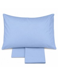 Solid color pure cotton sheet set for baby cot bed - Monocolore Baby - Corredo Italiano