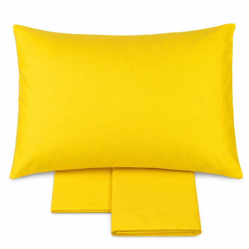 Solid color pure cotton sheet set for...