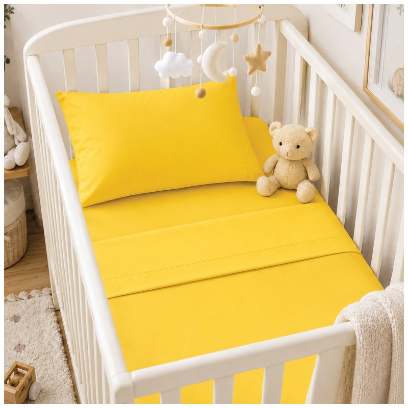 Solid color pure cotton sheet set for...