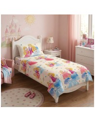 Pure Cotton Single Bed Sheet Set - Princess - Disney