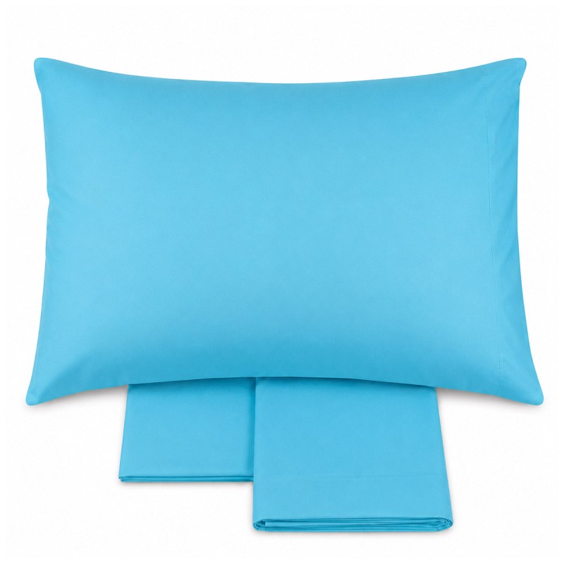 Solid color pure cotton sheet set for...
