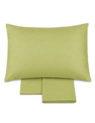 Solid color pure cotton sheet set for baby cot bed - Monocolore Baby - Corredo Italiano
