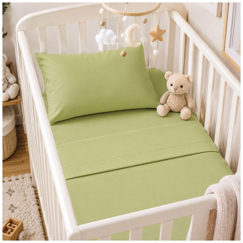 Solid color pure cotton sheet set for...