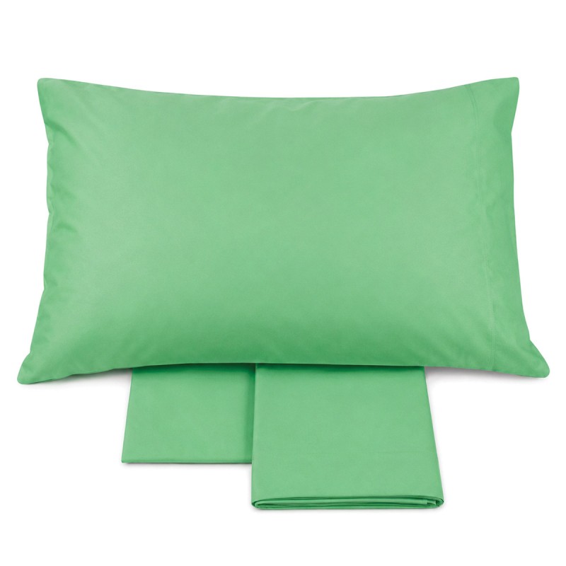 Solid color pure cotton sheet set for...