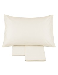 Solid color pure cotton sheet set for baby cot bed - Monocolore Baby - Corredo Italiano