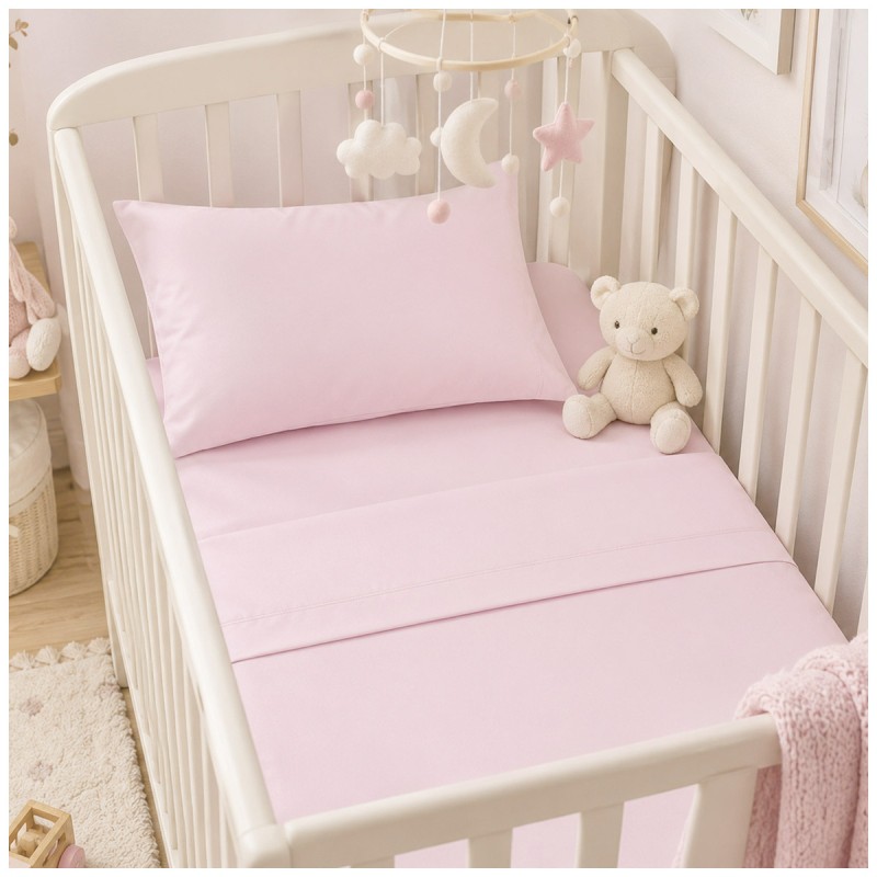 Solid color pure cotton sheet set for...