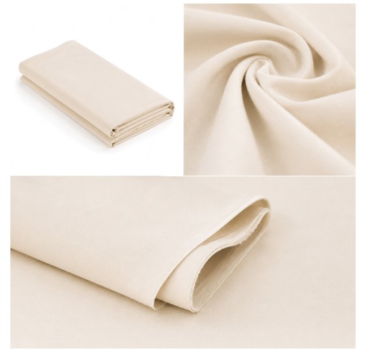 Tessuto al metraggio 100% puro cotone altezza 300 cm - Panna 2