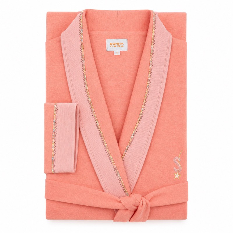 Vestaglia lunga in misto cotone -...