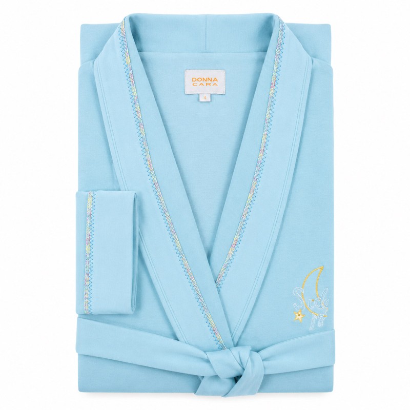 Vestaglia lunga in misto cotone -...