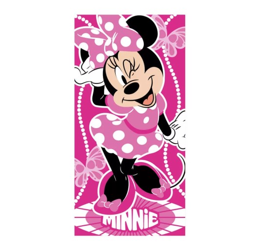 Fast Dry Terry Beach Towel - Minnie Pois - Disney
