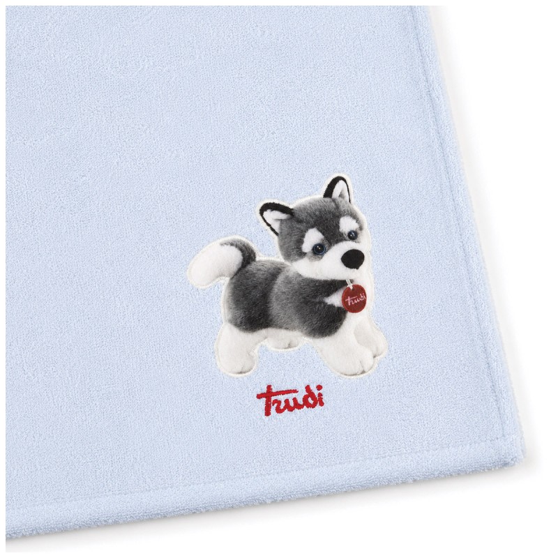 Baby bath poncho TRUDI in pure 380 gsm hydrophilic cotton