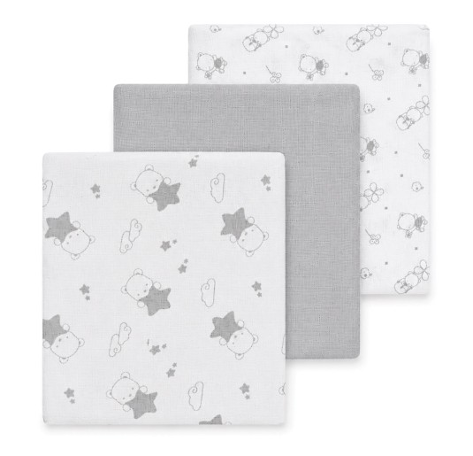 Set 3 quadrati di garza cotone - IX4017GR - Ellepi 2