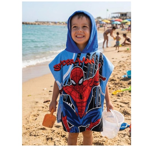Bambino indossa accappatoio Poncho Spiderman - Marvel