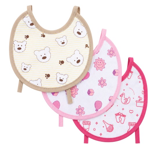Set di 3 bavaglini in cotone primi giorni - IrgE BAby IR1374/2